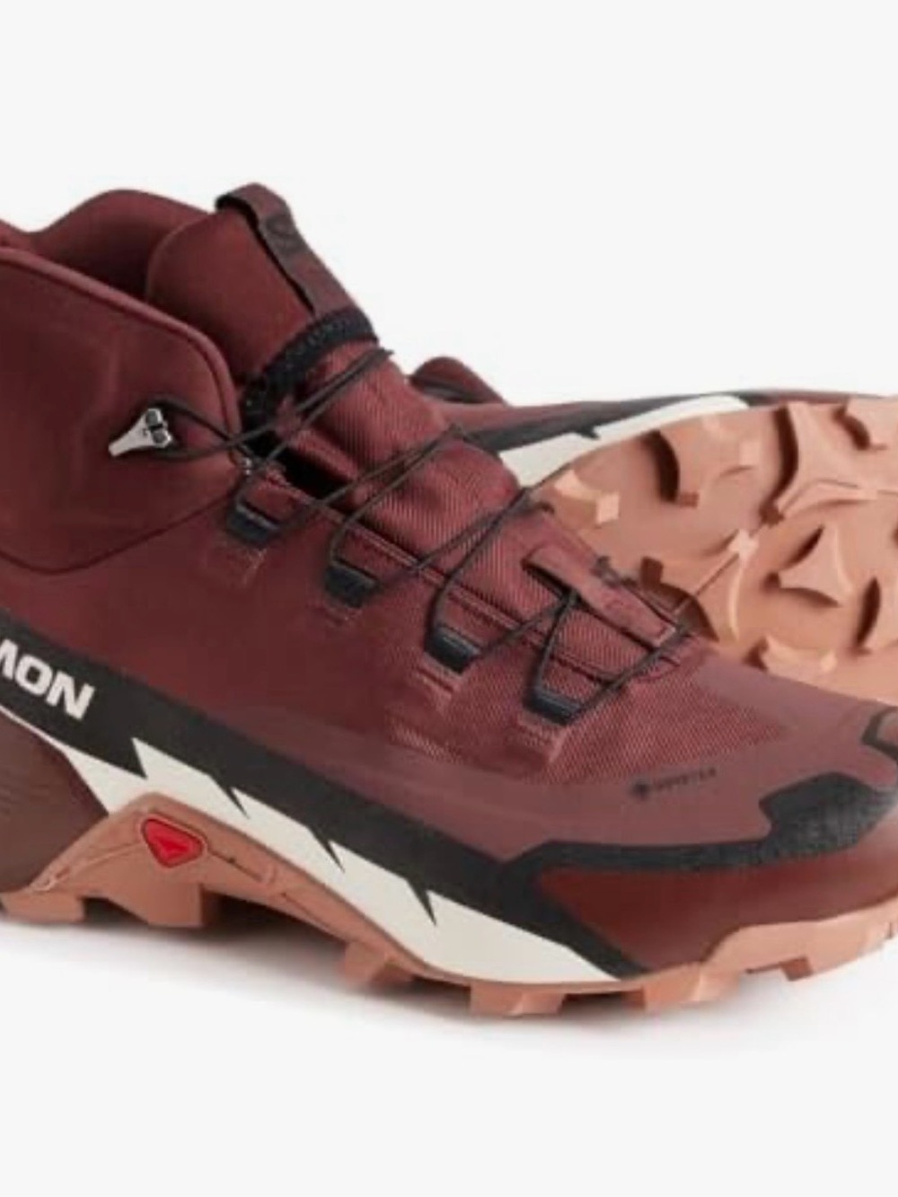 Salomon Cross-Hike Mid Boot in Burgundy and Black - Picture 4 of 4